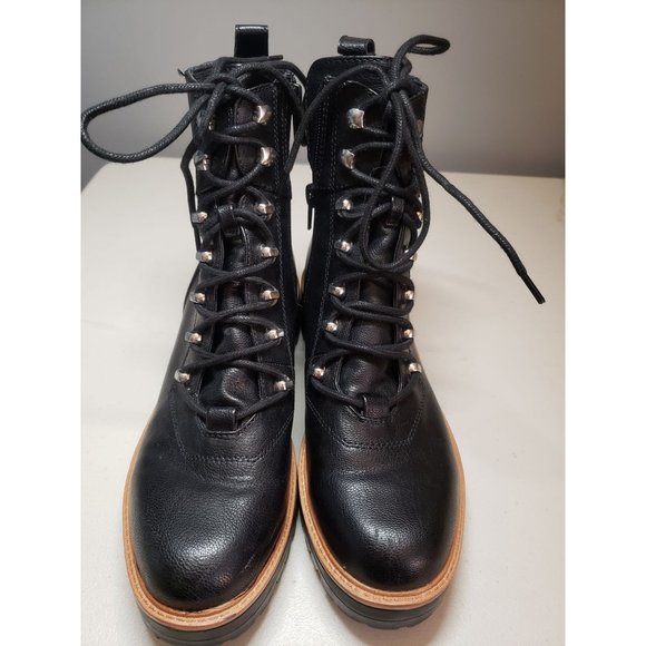Nine West Ivana Combat Boot Women's Size 7.5 - Picture 2 of 7